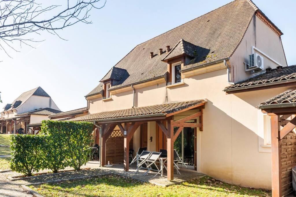 Le N5 Des Hauts De Sarlat Apt Duplex Clim, Piscine, Parking Exterior foto